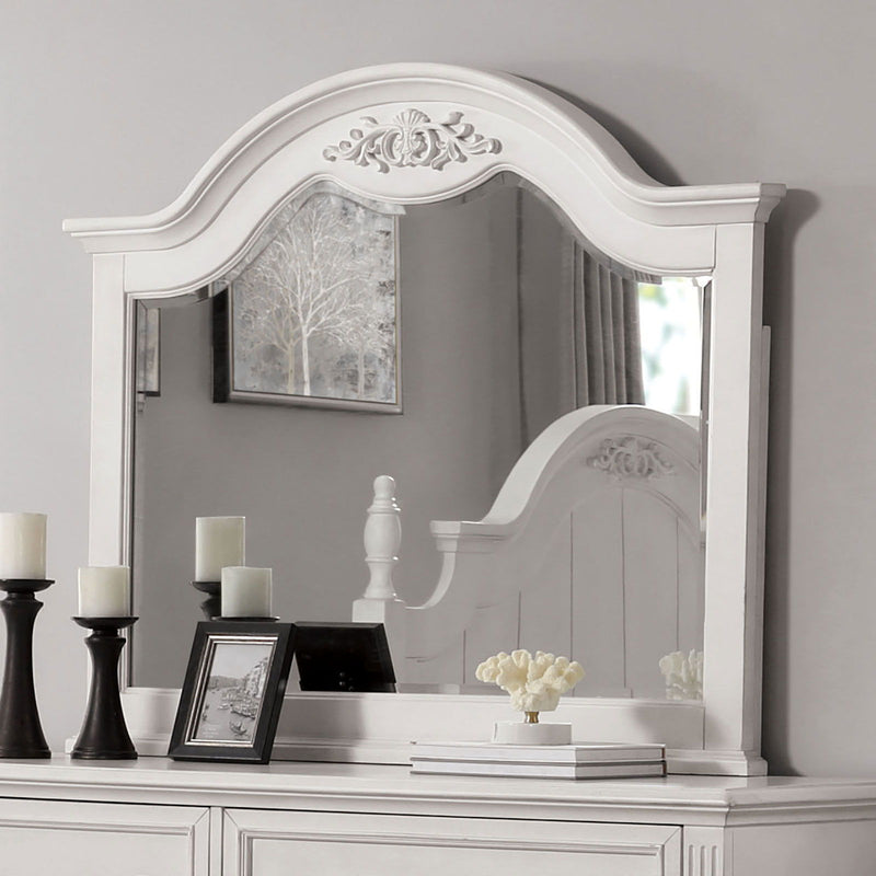 Georgette - Mirror - Antique White - Grand Furniture GA