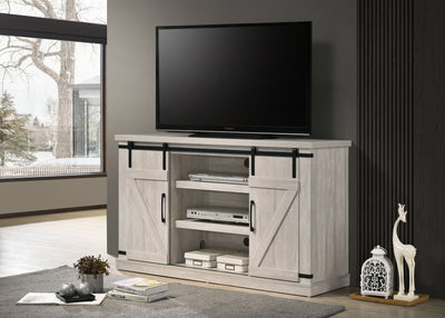 Asher - Wide TV Stand With Sliding Doors And Cable Management