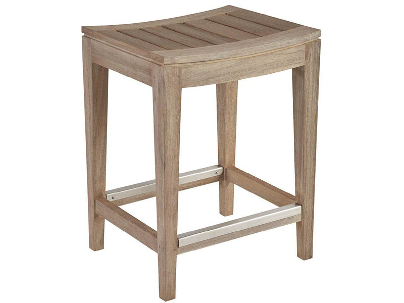 Coastal Living Outdoor - Saratoga Counter Stool - Light Brown