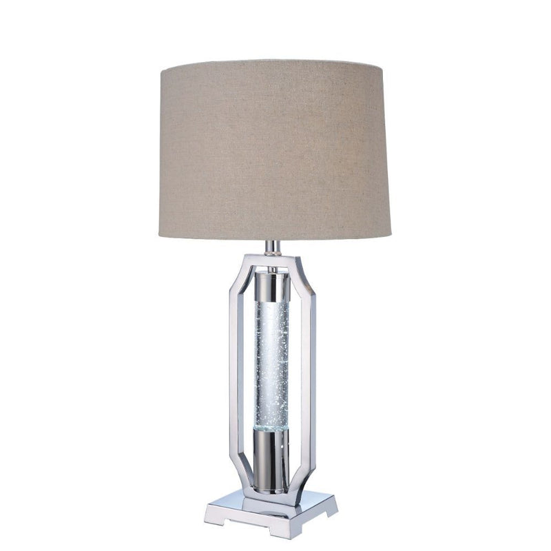 Cici - Table Lamp - Chrome - 28" - Grand Furniture GA