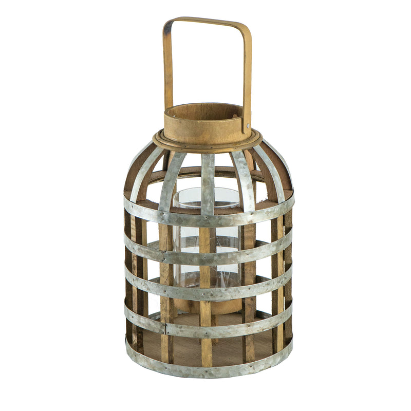 Decorative Lantern With Handle, Wooden Lantern For Indoor / Outdoor, Home Garden Wedding