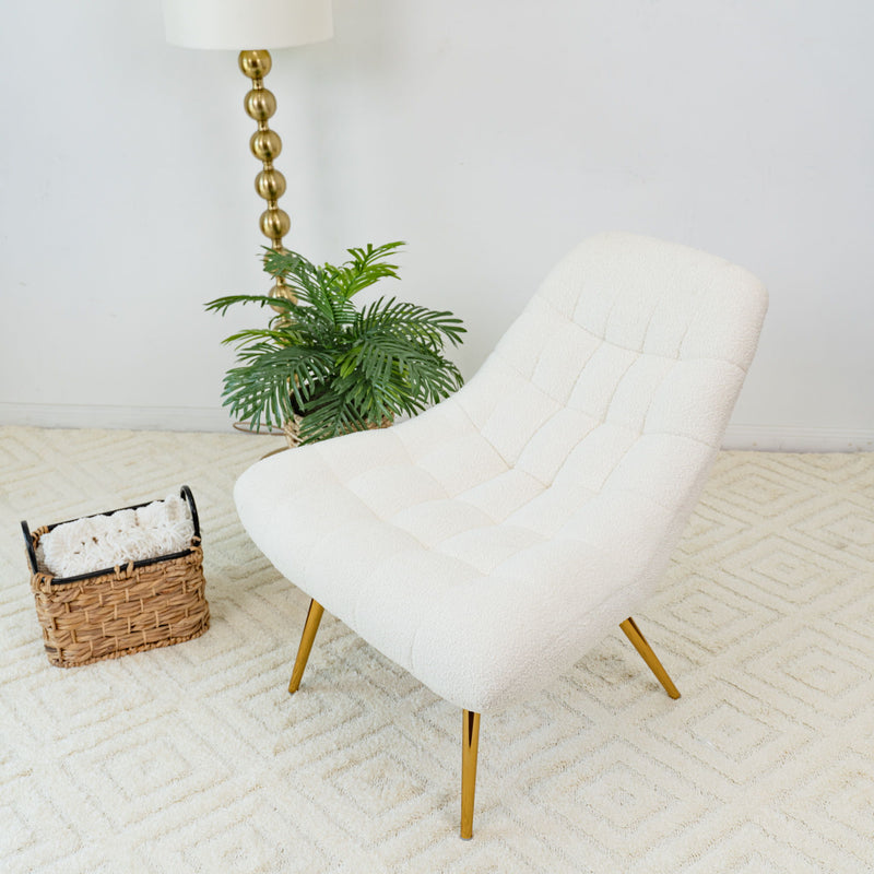 Aubrey - French Boucle Lounge Chair