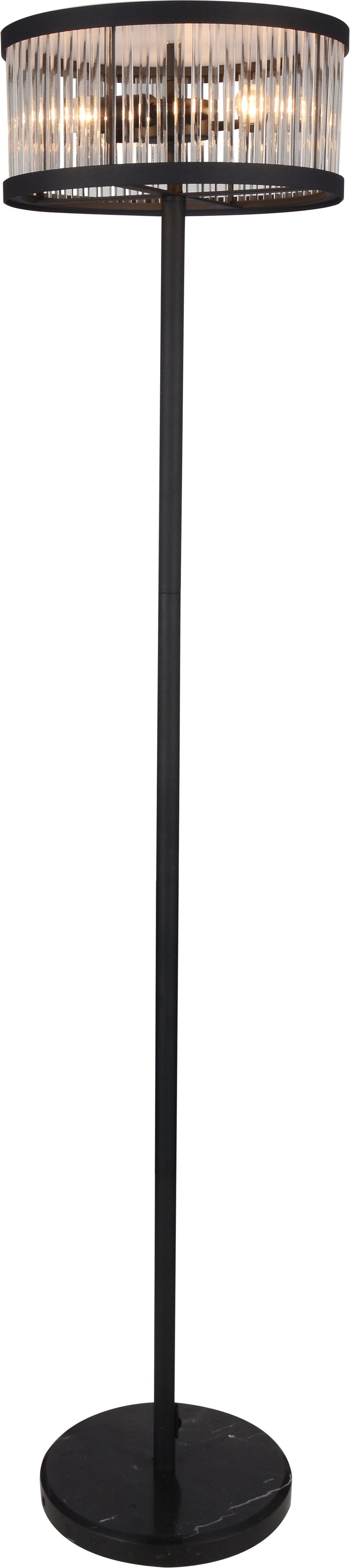 Aven - Floor Lamp - Black Satin - Grand Furniture GA