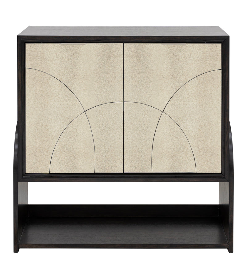 Rivera - Bar Cabinet - Espresso Oak / Gold