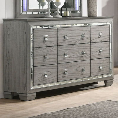 Antares - Dresser - Light Gray Oak - Grand Furniture GA