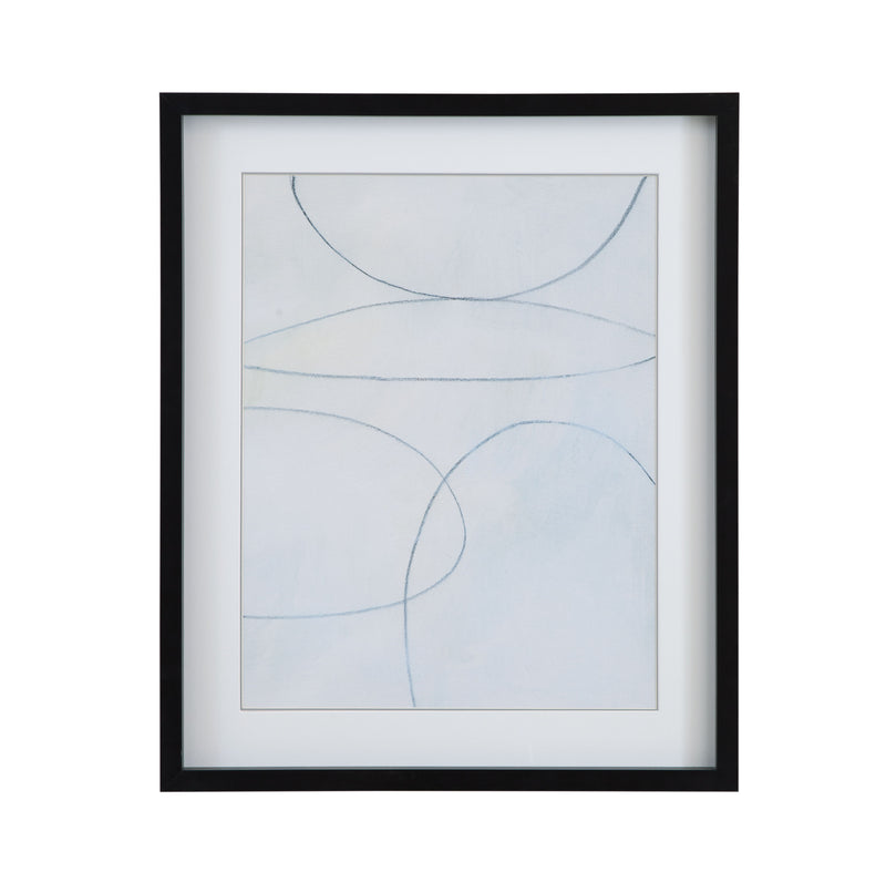 Stone Ligature - II Framed Print - Gray