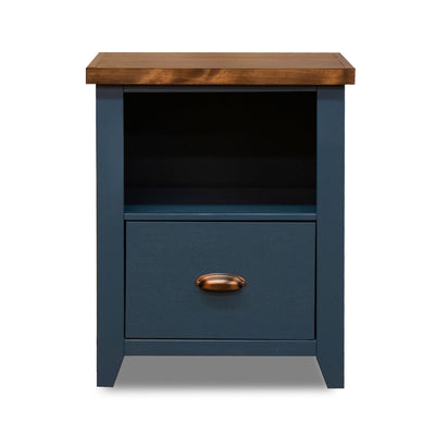 Nantucket - 22" 1-Drawer File - Blue Denim And Whiskey