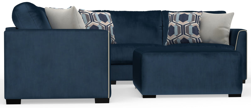 Jetson - Sectional, Accent Pillows & Cocktail Ottoman Set