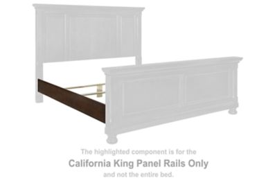 Porter - Rustic Brown - California King Panel Rails