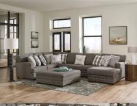 Crawford - Armless Sofa - Dark Gray - Fabric