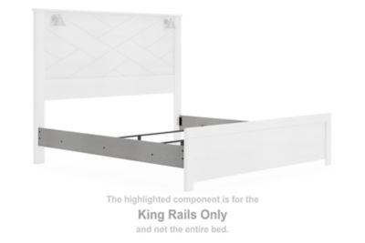 Cottonburg - Light Gray - King Rails