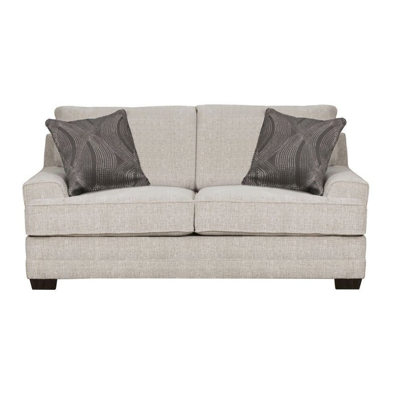 Avedia - Loveseat - Beige/Gray Chenille - Grand Furniture GA