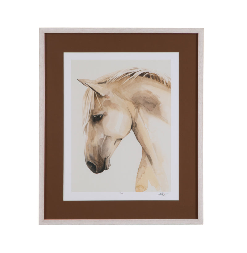 Golden Palomino II - Framed Art - Beige