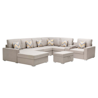 Nolan - 8 Piece Sectional Sofa With Interchangeable Legs