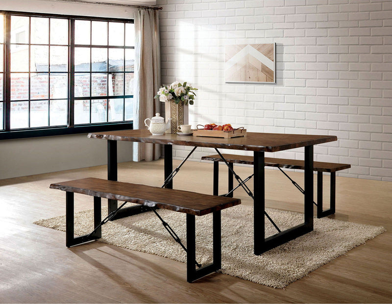 Dulce - Dining Table - Walnut / Black - Grand Furniture GA