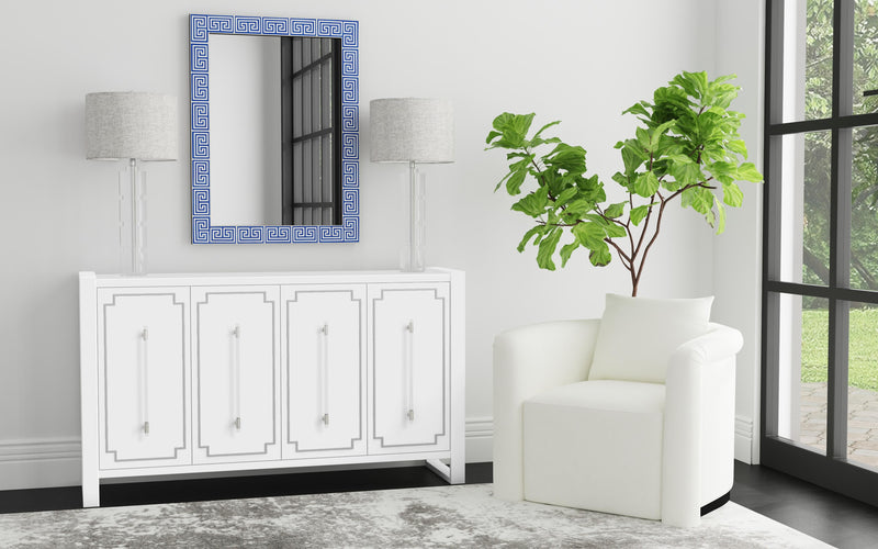 Cesar - Wall Mirror - Blue