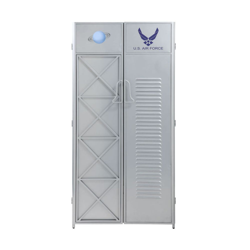 Aeronautic - Wardrobe - Silver - Grand Furniture GA