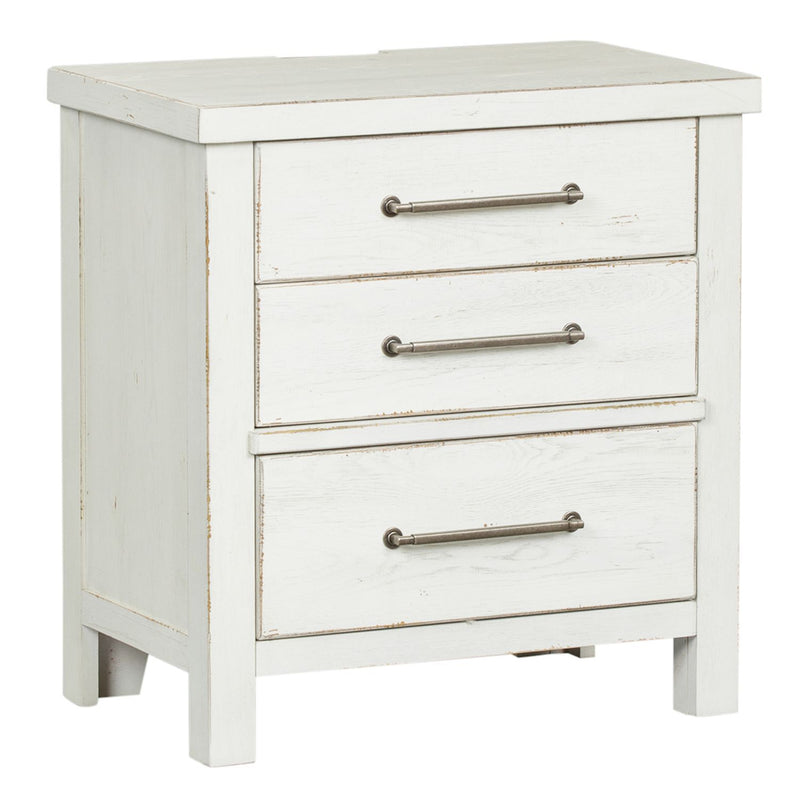 Modern Farmhouse - 3 Drawer Night Stand