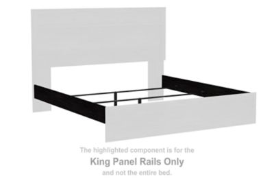 Belachime - Charcoal - King Panel Rails