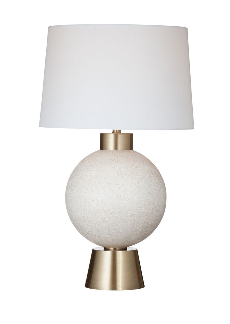 Barrie - Table Lamp - Matte White / Brass