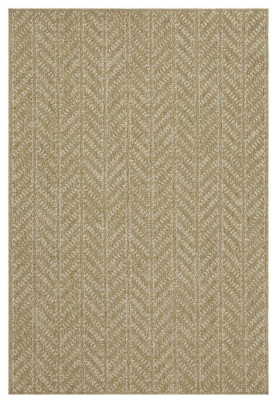 Earth - 2'7" X 7'3" Indoor / Outdoor Area Rug - Natural / White