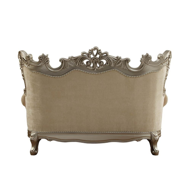 Ranita - Loveseat - Fabric & Champagne - Grand Furniture GA