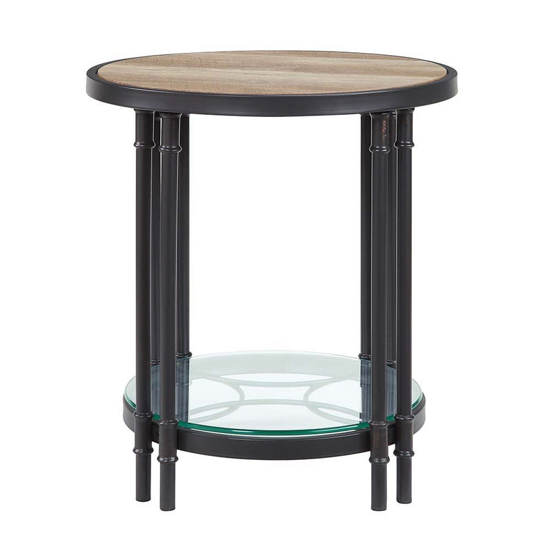 Brantley - End Table - Oak & Sandy Black Finish - 24" - Grand Furniture GA