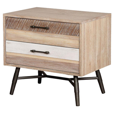 Marlow - 2-Drawer Nightstand - Rough Sawn Multi