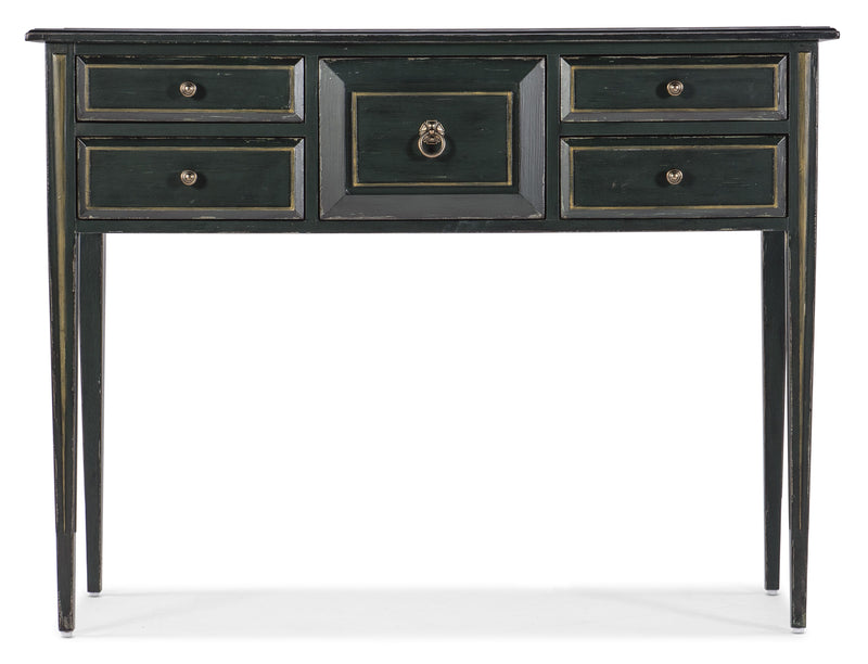 Charleston - Five-Drawer Console Table - Dark Green