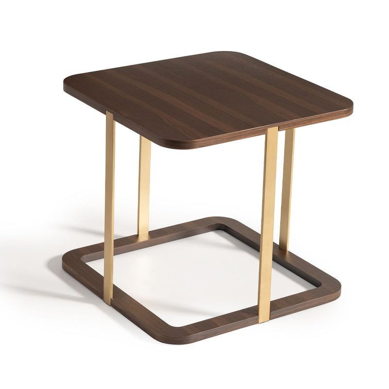 Amora - Side Table - Eggshell Walnut