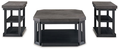 Bonilane - Black / Gray - Occasional Table Set (Set of 3)