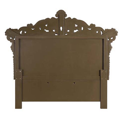 Constantine - Eastern King Bed - PU Leather, Light Gold, Brown & Gold Finish - Grand Furniture GA