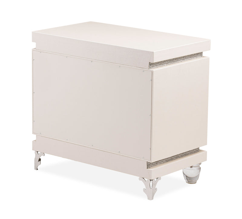 Glimmering Heights - Upholstered Nightstand - Ivory