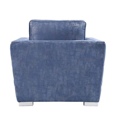 Emilia - Chair - 2-Tone Blue Fabric - Grand Furniture GA