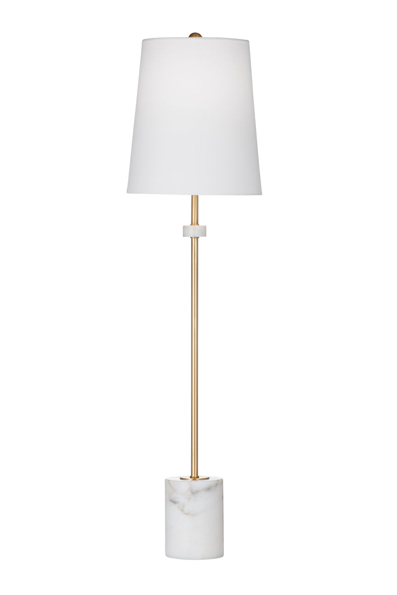 Fairfield - Table Lamp - White / Brass