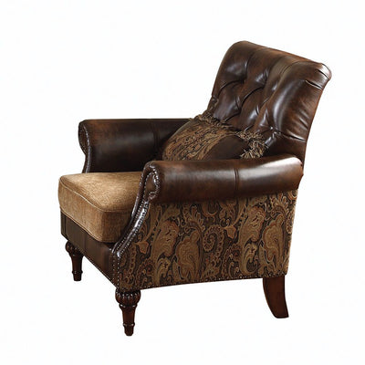 Dreena - Chair (With 1 Pillow) - Dark Brown - 38" - Grand Furniture GA