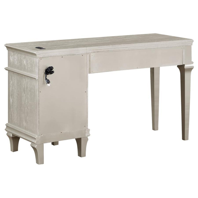 Evangeline - 4-Drawer Vanity Desk Makeup Table - Silver Oak