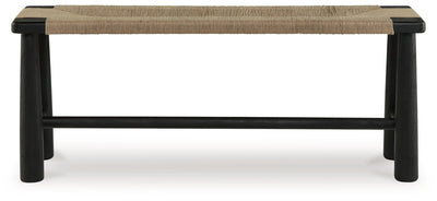 Acerman - Black / Natural - Accent Bench