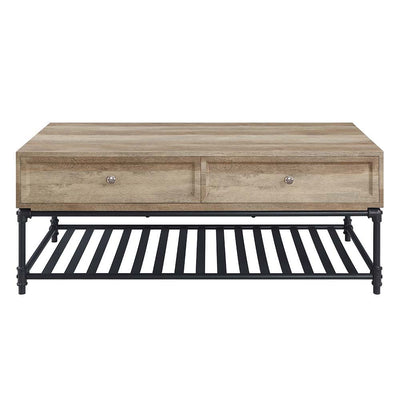 Brantley - Coffee Table - Oak & Sandy Black Finish - Grand Furniture GA