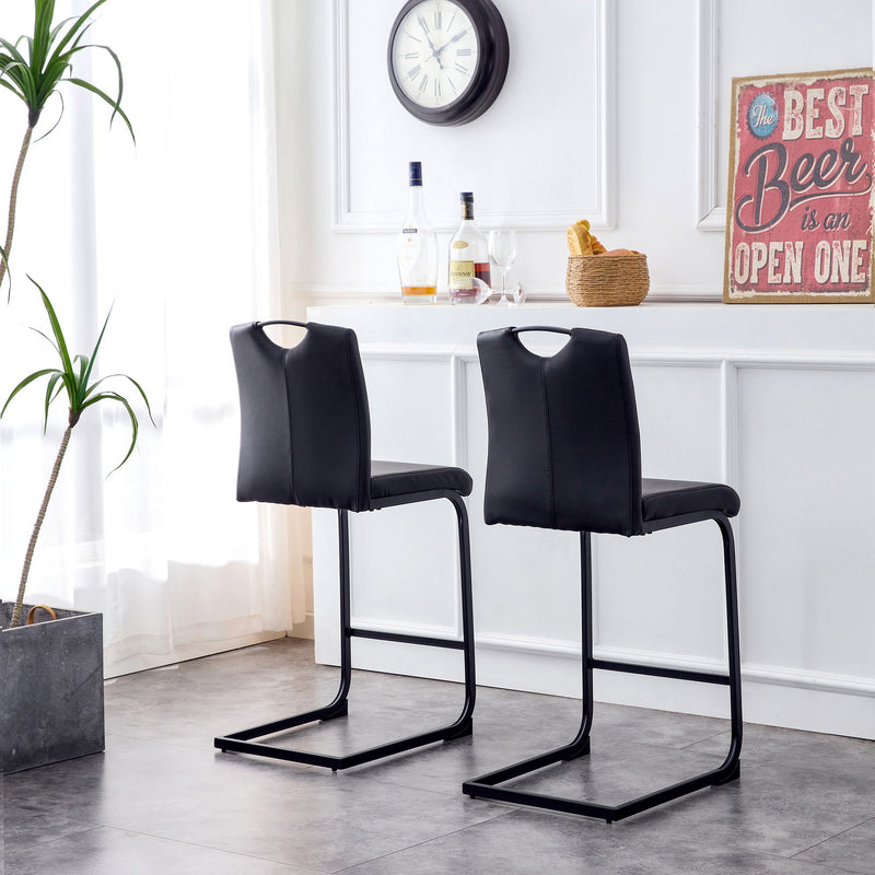 PU Chair Barstool Dining Counter Height Chair (Set of 2)