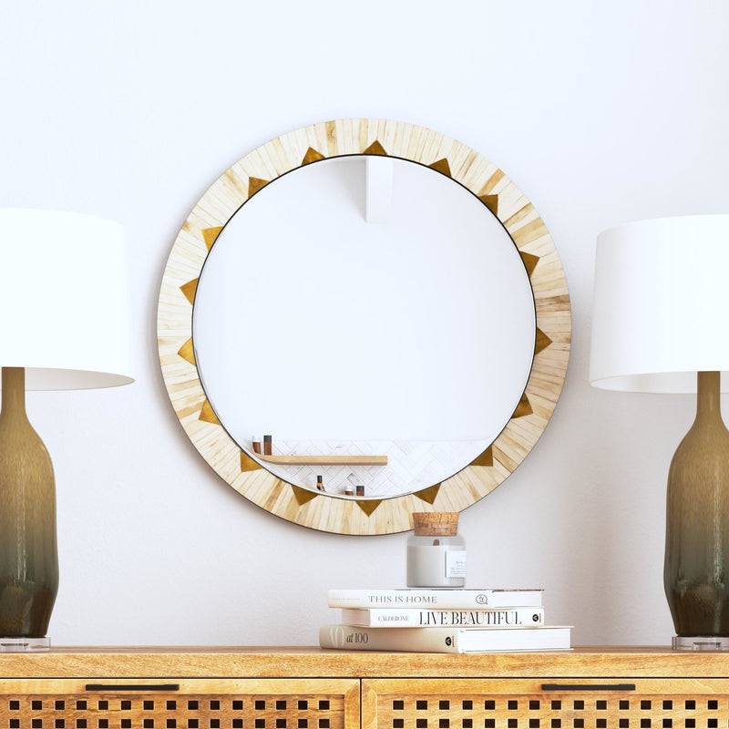 Global - Wall Mirror - Beige