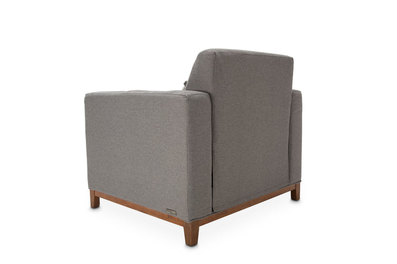 Brooklyn Walk - Accent Chair - Gunmetal / Umber