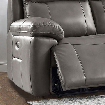 Riverside - Power Headrest Lumbar Zero Gravity Recliner - Light Gray