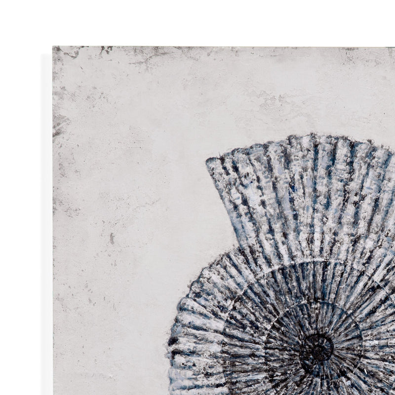 Shell II - Canvas Art - Blue