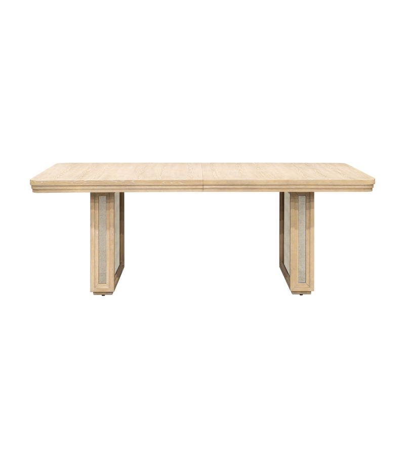 Damone - Dining Table - Cerused White Oak