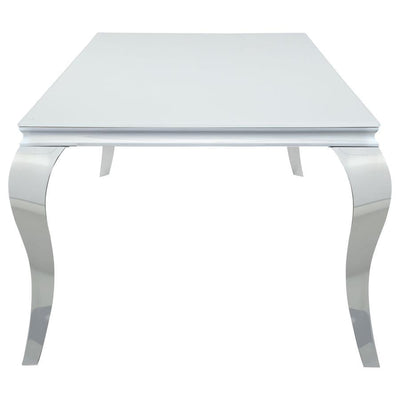 Carone - Rectangular Glass Top Dining Table