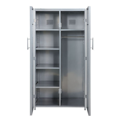 Aeronautic - Wardrobe - Silver - Grand Furniture GA