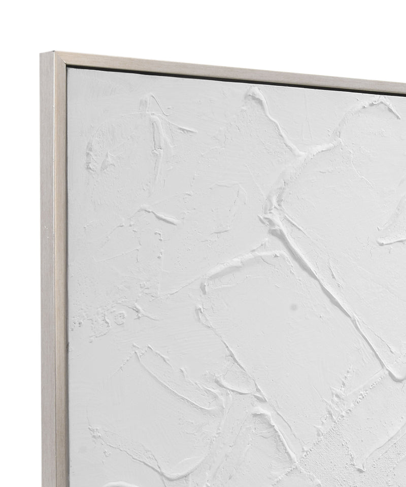 Paradisio - Framed Canvas - White