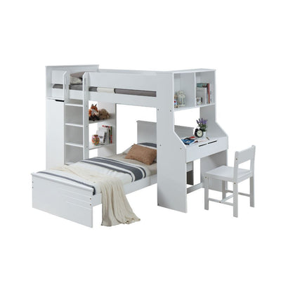 Ragna - Loft Bed - White - Grand Furniture GA