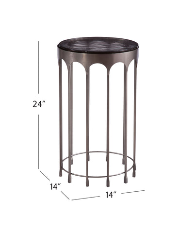 Hartley - Accent Table - Nickel